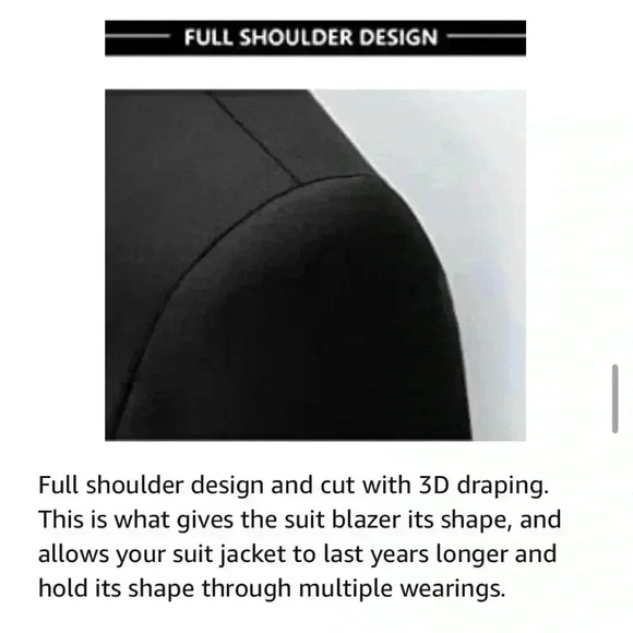 New Slim Fit Mens Size XL/42 Mens Sport Jacket 2 pocket Black - Picture 5 of 11